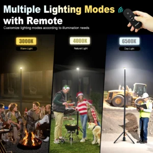 360° Rechargeable Work Light Dimmable Telescopic