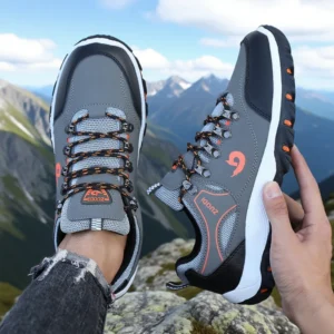 Men Lightweight Waterproof Hiking Shoes,