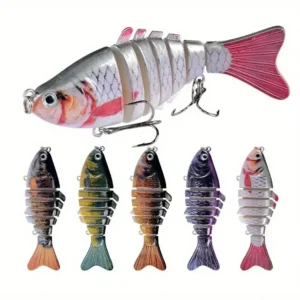 5pcs Multi Jointed Bait 7-Segment Fishing Lures