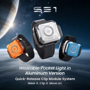 300Lm Pocket Flashlight 76M RGB EDC Light